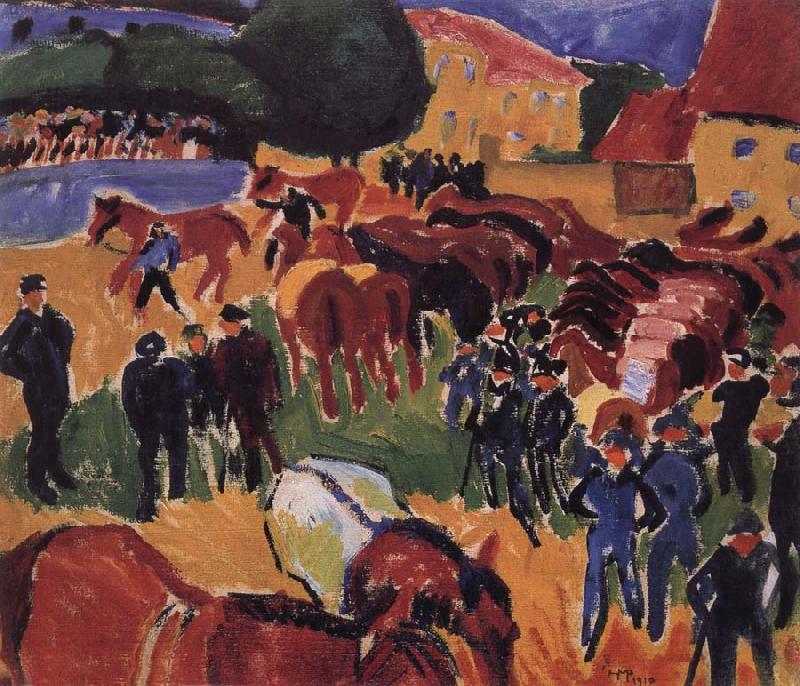 Max Pechstein Horse market